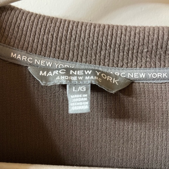 #54. Marc New York Andrew Marc Men's Large V-Neck Pullover Ribbed - Picture 4 of 9